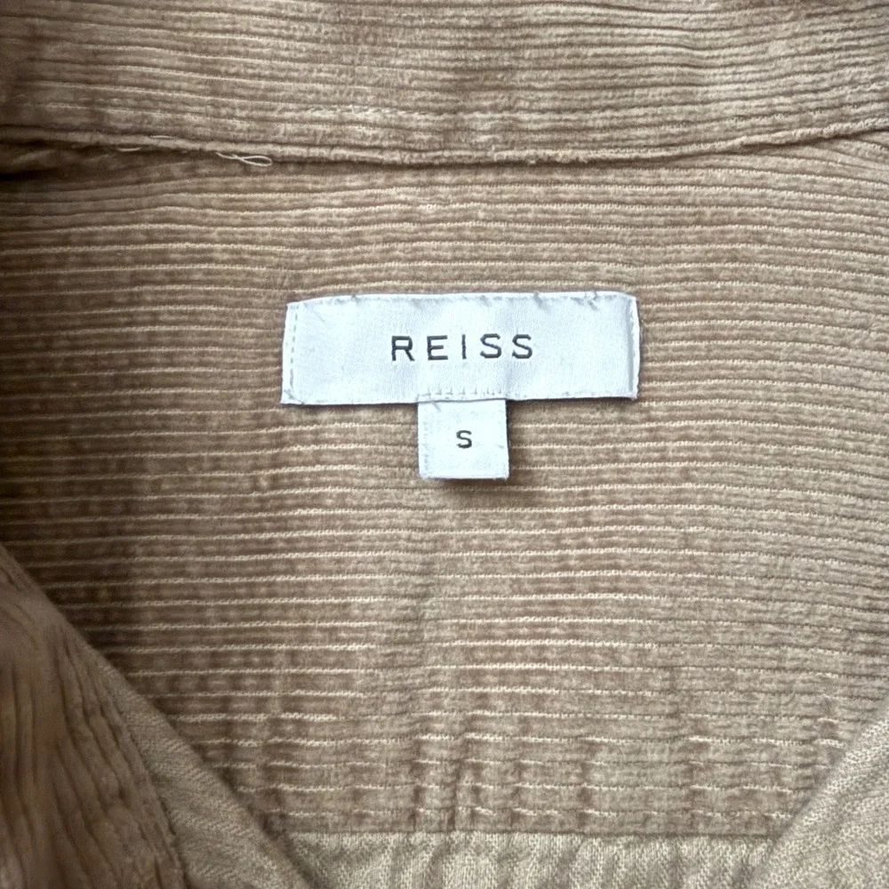 Reiss‎ Minimalist Corduroy Button Down Shirt  Cotton Pocket DD17